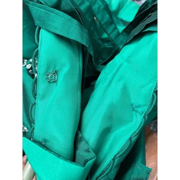 ⭐️Womens Emerald Beaded Evening Gown - Picture 9 of 9